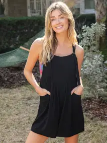 Carrington Romper - Black