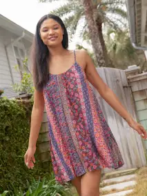 Lizzie Mini Dress - Fairytale Garden