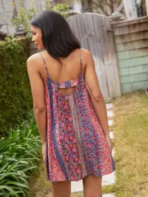 Lizzie Mini Dress - Fairytale Garden(XS)