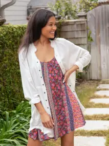 Lizzie Mini Dress - Fairytale Garden(XS)