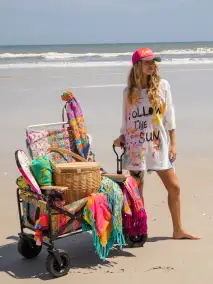 One Size Cotton Easy Tee - Follow The Sun White(One Size)
