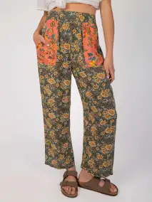 Beckett Pant - Tropical Butterflies