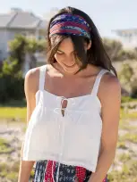 Cara Top - White Cotton