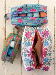 Pack & Go Packing Cubes. Set of 3 - Folk Flower