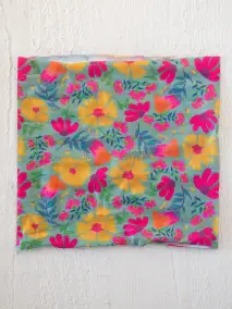 Half Boho Bandeau® Headband - Tossed Blue Floral