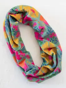 Half Boho Bandeau® Headband - Tossed Blue Floral