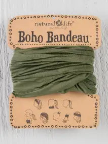 Full Boho Bandeau® Headband - Olive