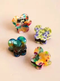 Mini Butterfly Hair Clips. Set of 4