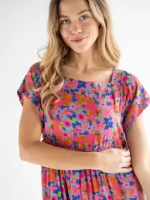 Berkley Maxi Dress - Rust Orchid Pink(XS)
