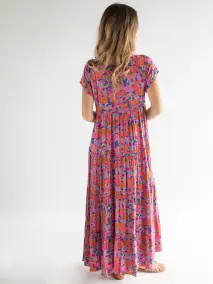 Berkley Maxi Dress - Rust Orchid Pink(XS)