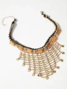 Gold Bib Necklace