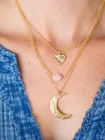 Layered Sky Necklace - Moon