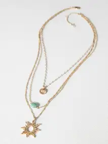 Layered Sky Necklace - Sun