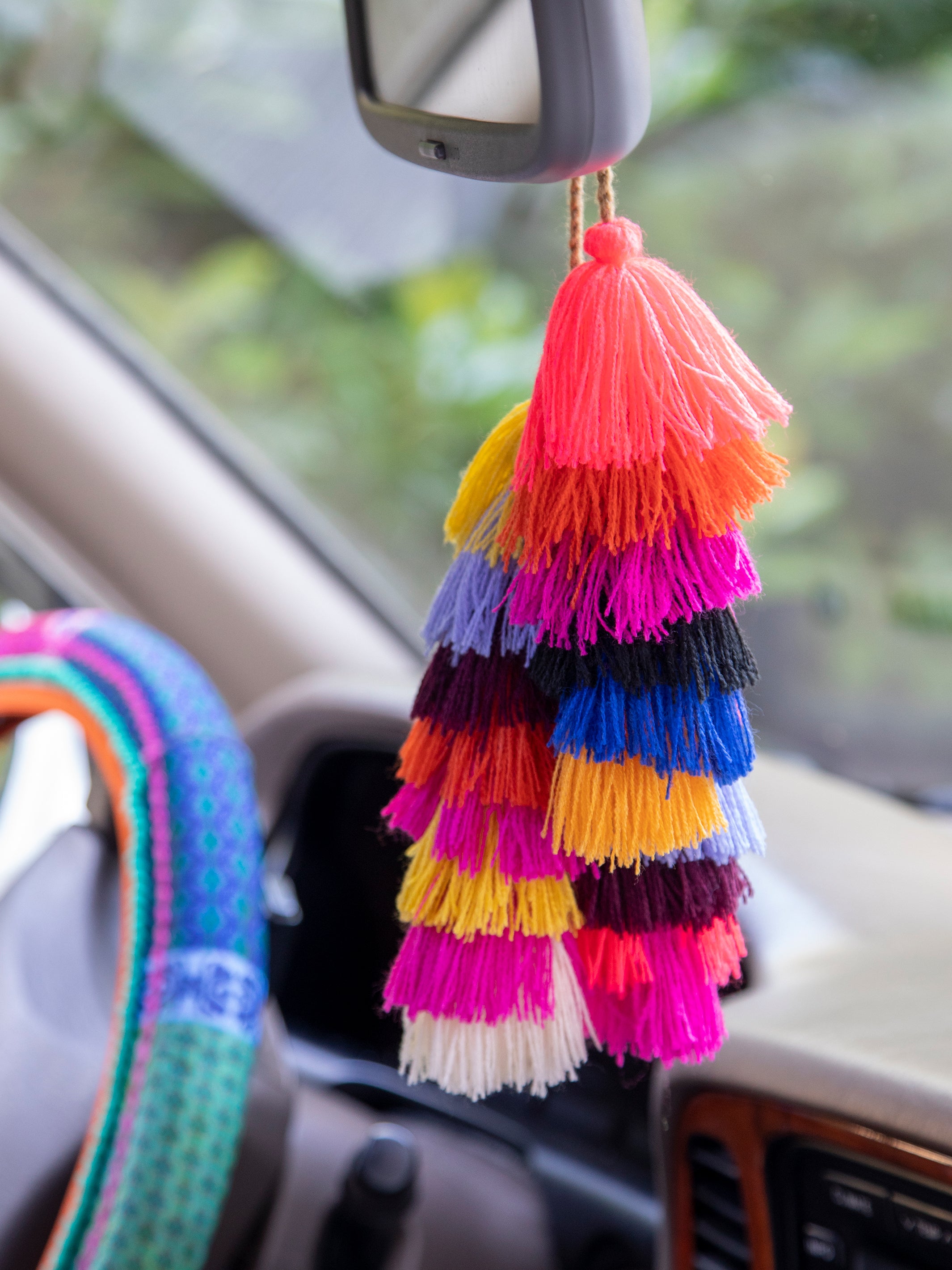 Tassel Tie-On - Coral