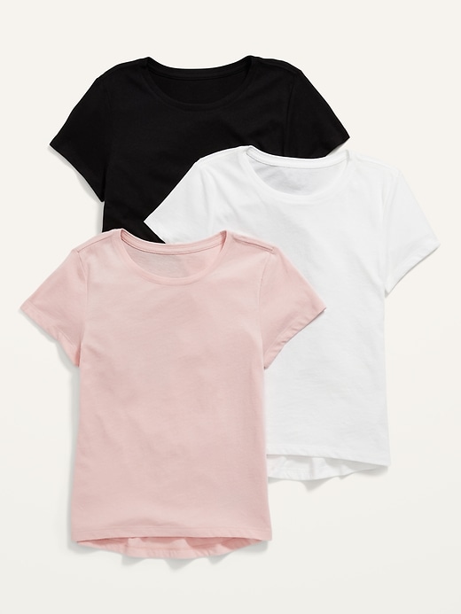 Softest Short-Sleeve T-Shirt Variety 3-Pack for Girls
