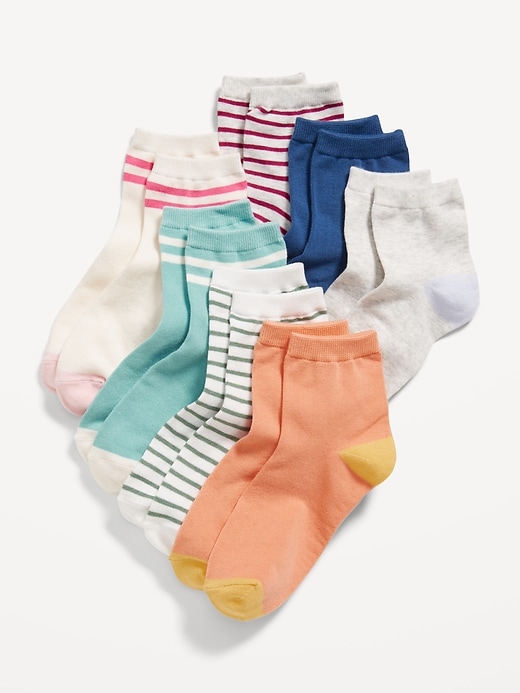 Quarter-Crew Socks 7-Pack for Girls