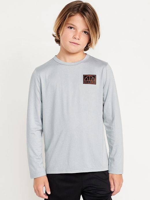 CloudMotion Long-Sleeve Performance T-Shirt for Boys