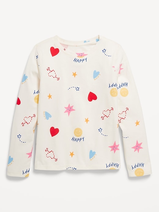 Softest Long-Sleeve Printed T-Shirt for Girls