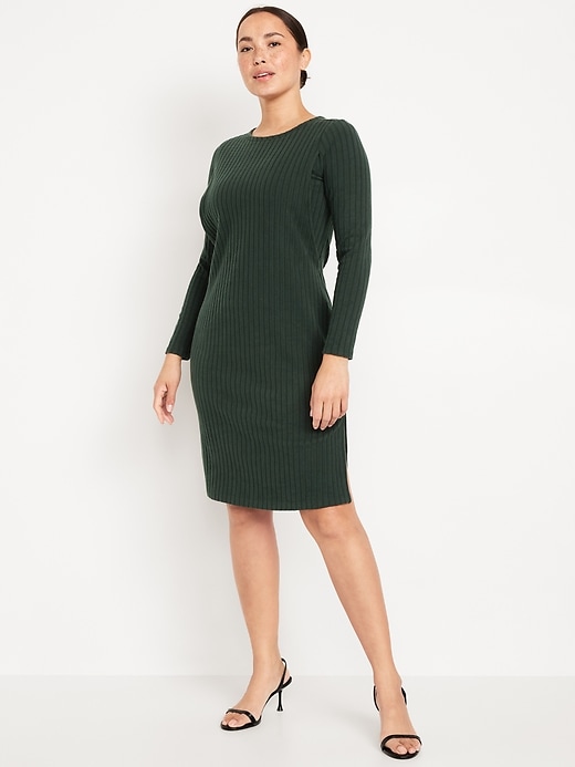 Maternity Long-Sleeve Nursing Dress