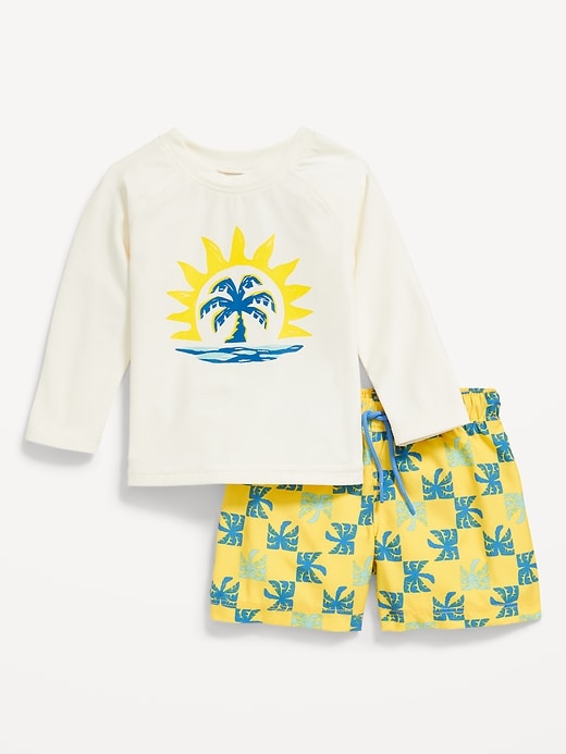 Rashguard Swim Top & Trunks Set for Baby