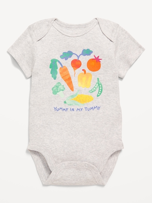 Unisex Short-Sleeve Logo-Graphic Bodysuit for Baby