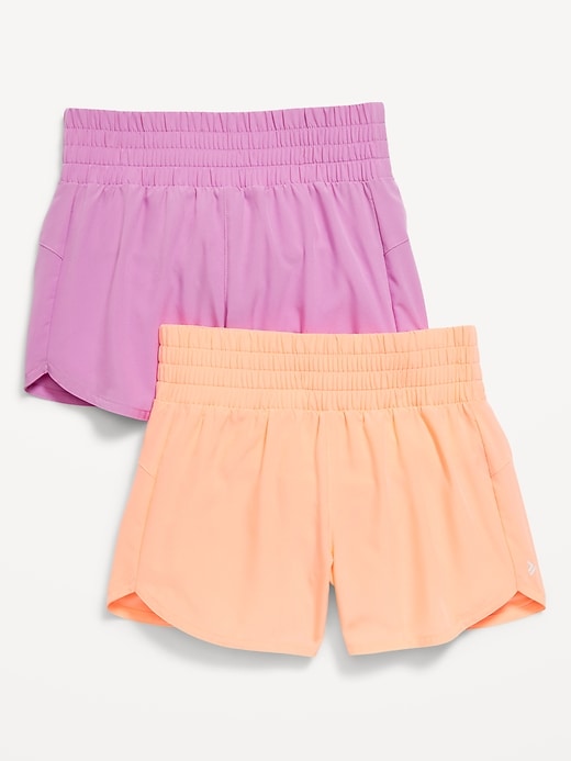 High-Waisted Dolphin-Hem Run Shorts 2-Pack for Girls