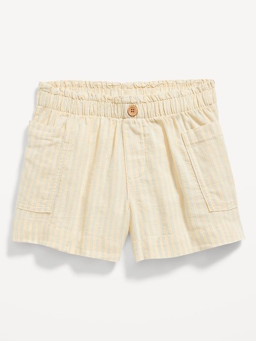Loose Double-Weave Utility Shorts for Girls