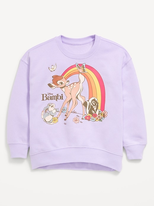 Oversized Licensed Graphic Tunic Sweatshirt for Girls