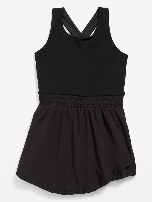 PowerChill Criss-Cross Performance Shorts Bodysuit for Girls