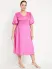 Maternity Waist-Defined Midi Dress