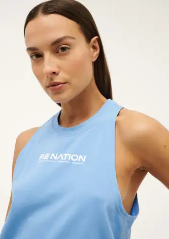 AERO TANK IN CORNFLOWER BLUE(2XS)