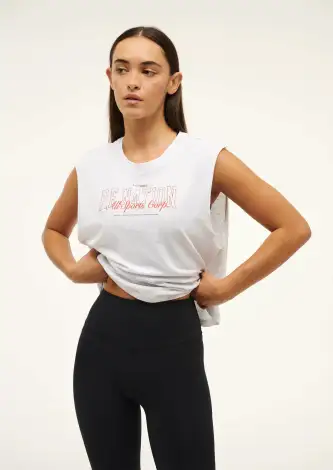FULL OUT TANK IN GREY MARLE(2XS)