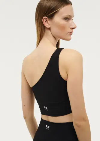 FINESSE ASYMMETRIC TANK IN BLACK(2XS)