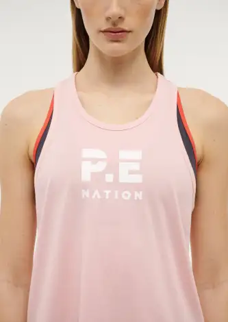 REUNION TANK IN CRYSTAL ROSE(2XS)