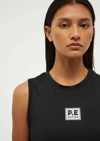 CROSSOVER TANK IN BLACK(2XS)