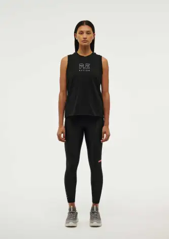 SHUFFLE TANK IN BLACK(2XS)