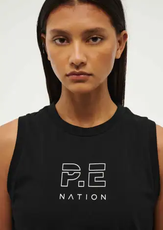 SHUFFLE TANK IN BLACK(2XS)