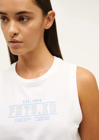 PHYSICAL TANK IN OPTIC WHITE(2XS)