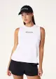 SHUFFLE TANK IN OPTIC WHITE & KHAKI
