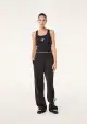 WEEKEND RIB TANK IN LICORICE(2XS)