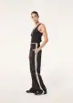 WEEKEND RIB TANK IN LICORICE(2XS)