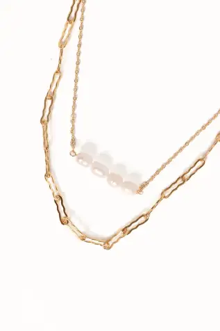 Sharon Necklace - Gold - One Size