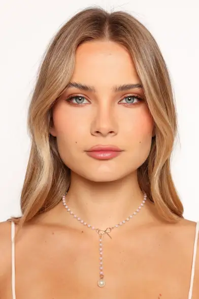 Aldo Bow Necklace - Pearl - One Size