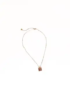 Rosie Necklace - Gold/Pink - One Size