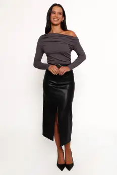 Jasmyn Midi Skirt - Black(2)