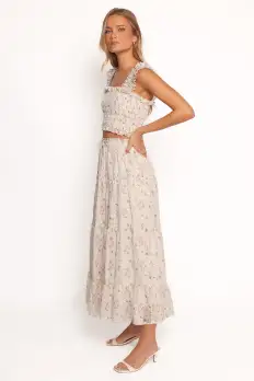 Amberlyn Maxi Skirt - Pink Floral(XS)