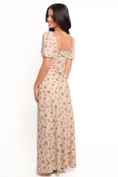 Annly Maxi Skirt - Red Floral(XS)