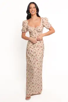 Annly Maxi Skirt - Red Floral(XS)