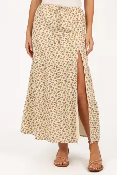 Bailey Tiered Maxi Skirt - Yellow(XS)
