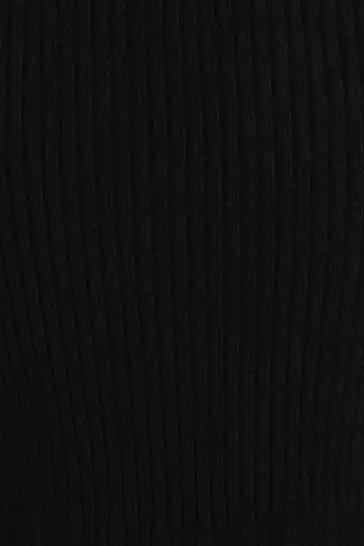 Balla Rib Knit Midi Skirt - Black(XS)